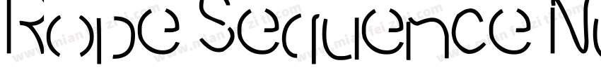 Rope Sequence Numbe字体转换
